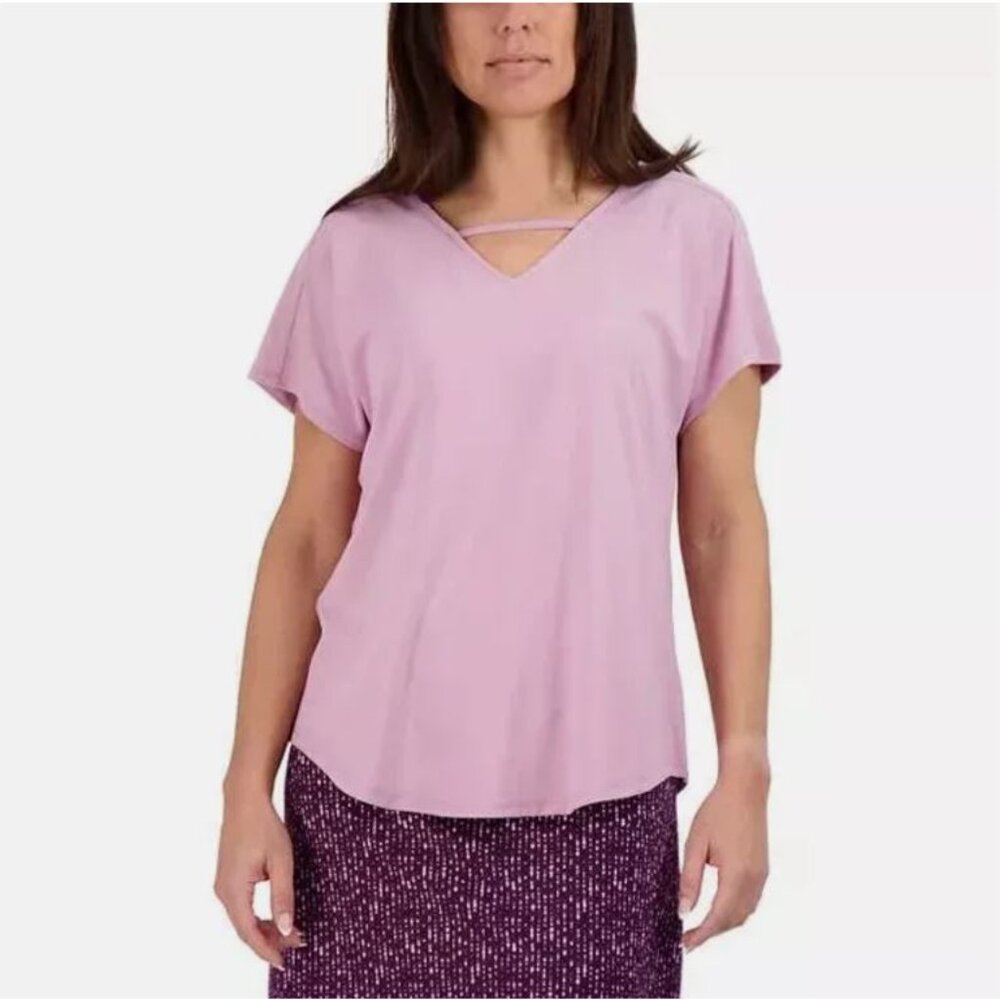 Tranquility by Colorado Clothing Ladies Lilac VNeck Short Sleeve | Size M